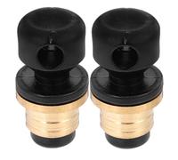 VICASKY Set 2 Tappi per Bottiglia di Vino a Forma di Zucca Cinese, Riutilizzabili Sigillo Ermetico in Ottone e Silicone, per Cucina e Bar