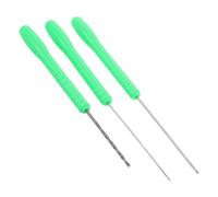 VICASKY Set 3 Aghi per Esche da Pesca alla Carpa in Metallo Robusto con Impugnatura Ergonomica in Plastica Ago per Esche Vive Compatto e Pieghevole Accessorio Multifunzione per Infilare