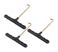 VICASKY Set 3 Pezzi Tendilacci Professionali per Scarpe Ganci Resistenti a Forma di T, Strumento Portatile in Plastica e Ferro per Stringere Lacci da Pattini e Scarpe Sportive, Ergonomico