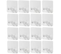 VICASKY Set 30 Pezzi Ganci Adesivi da Parete Trasparenti per Piccoli Oggetti e Chiavi, Plastico Resistente, senza Tracce, Rimovibili, per Ufficio e Ristorante