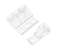 VICASKY Set 4 Ganci per Cordoni Tende a Rullo in Plastica Trasparente, Clip di Fissaggio Cavi per Tende Veneziane, Morsetti Sicurezza per Funi, Accessori Compatibili per Interni, Facile