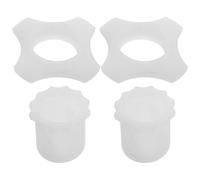 VICASKY Set 4 Pezzi Anelli Microfono in Silicone Luminosi al Buio Anelli Antiscivolo per Microfono senza Fili Manicotti Asta Terminale per Uso su Palco Ktv e Bar