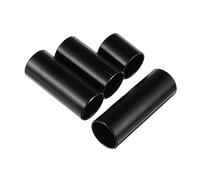VICASKY Set 4 Pezzi Slide per Chitarra in Acciaio Inossidabile Nero Proteggi Dita per Sustain Superiore e Suono Chiaro, Accessori Professionali per Chitarra
