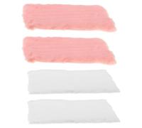 VICASKY Set 4 Tappeti a Forma di Nuvola per Casa delle Bambole in Miniatura Tappeti Soffici e Rosa per Accessori di Arredamento Decorazioni per Camere da Letto e Soggiorni in