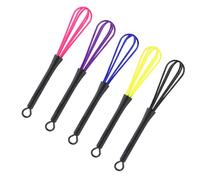 VICASKY Set 5 a Palloncino in Plastica Manico Antiscivolo, Mini Miscelatore per Tintura Chioma e Cucina, Gancio per Appenderle, Adatto a Saloni e Uso Domestico Colore Colore Casuale