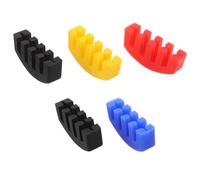 VICASKY Set 5 Pezzi Sordine per Violino in Gomma Multicolore, Riduttore di Suono per Violino e Violoncello, Accessori per Pratica Silenziosa e Protezione Ponticello, Adatto a Principianti