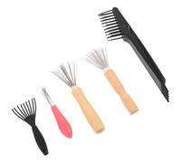VICASKY Set 5 Pezzi Strumenti per Pulizia Spazzola per Chioma con Rastrello e Pulitore a Ganci Compatibile con Spazzole a Cuscino Portatile per Uso Domestico e in Viaggio