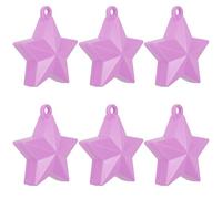 VICASKY Set 6 Pezzi Pesi per Palloncini a Stella Cava Regolabili Accessori per Ancoraggio Matrimonio e Feste Peso Marrone Chiaro Riutilizzabile per Decorazioni Interne ed Esterne