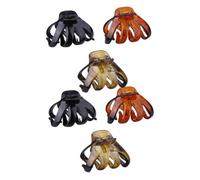 VICASKY Set 6 Pinze per Chioma Donna Motivo Polpo Ottagono, Realizzate in Ps Portatile e Adatte a Chioma Ricci per Uso Quotidiano e Viaggi