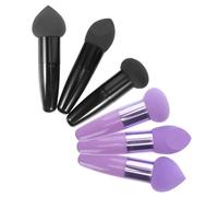 VICASKY Set 6pezzi Spugnetta Trucco Penna in Lattice Portatile e Delicata per Cosmetici Makeup Accessori Pratici e Confortevoli per Uso Quotidiano