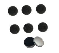 VICASKY Set 7 Pezzi Spugne per Pulizia Pennelli Make Up Lavaggio a Secco Scatola Compatta, Strumento di Pulizia Riutilizzabile per Truccatrici e Viaggi