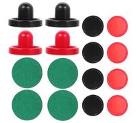 VICASKY Set Accessori Hockey da Tavolo 76mm Spingidischi e Dischi Plastica per Air Hockey, Ricambi per Tavolo Gioco Aria, Accessorio Sport per Sala Giochi e Colore Casuale Colore Casuale