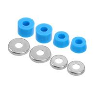 VICASKY Set Boccole e Riser in Pu per Skateboard Blu, Ammortizzatori per Truck Longboard, Kit di Aggiornamento Cuscinetti Antiurto per Smorzamento Vibrazioni e Guida su Strada, Parco