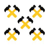 VICASKY Set da 10 Martelli Giocattolo per in Plastica Mini Mazze di Simulazione per Giochi di Ruolo Attrezzi Montessori per Feste e Apprendimento Sensoriale Piccoli