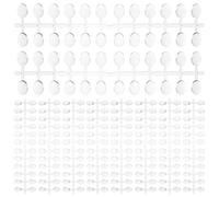 VICASKY Set da 12 Punte per Unghie Ovali Medie Semitrasparenti per Esercitazioni Manicure Espositore Colori Unghie per Pratica Nail Art Professionale Accessori per Saloni e Uso