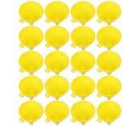 VICASKY Set da 20 Imbuti in Plastica Gialli da 6,5cm per Trasferimento Liquidi e Solidi Piccoli, per Esperimenti Scientifici e Uso in Cucina