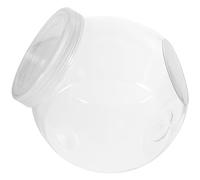 VICASKY Set da 3 Barattoli Trasparenti per Caramelle e Biscotti Coperchio Bianco Contenitori Sigillati da 1500 Ml per Conservazione Alimenti e Organizzazione Cucina