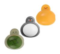 VICASKY Set da 3 Tappi Protettivi per Spazzolini da Viaggio Clip, Copertura Antipolvere in Plastica Resistente, Custodia Compatta Decorata a Forma di Animali per Casa, Ufficio e