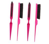 VICASKY Set da 4 Pettini per Chioma da Uomo e Spazzole da Parrucchiere Setole Flessibili per Massaggio Cuoio Capelluto, Compatte e Professionali per Salone e Uso Domestico