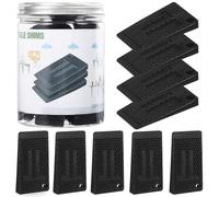 VICASKY Set da 40 Zeppe in Plastica Nero per Livellamento Mobili e Elettrodomestici Stabilità Aumentata e Montaggio Semplice per Piedini di Mobili e Tavoli