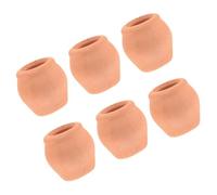 VICASKY Set da 6 pezzi Mini Cotta Rotonda in Ceramica Vasi Per Cactus Piante Interno/Esterno