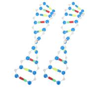 VICASKY Set di 2 modellini a elica doppia struttura a forma di molecola, chimica organica, modelli a molecola, chimici, per il montaggio del kit di molecole del modello, DNA