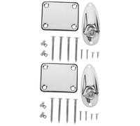 VICASKY Set di 2 supporti a rulli per chitarra, piastra di ingresso, per chitarra, piastra di ingresso, piastra di ingresso, piastra di ingresso per chitarre elettriche