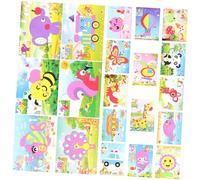 VICASKY Set di 20 adesivi per bambini, motivo: mosaico Eva, sviluppo della creatività e coordinazione occhio-mano, materiali sicuri ed ecologici