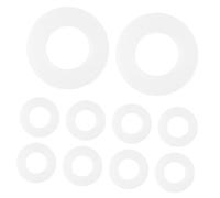 VICASKY Set di 20 rondelle per batteria in plastica, per rullante e batteria, accessori pratici per strumenti a percussione, facile da sostituire