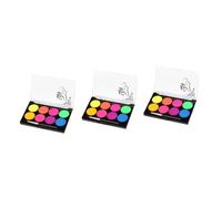 VICASKY Set di 3 scatole di pittura facciale per cosplay, set di trucchi per il viso, con bandiera nazionale, pigmento per il corpo, rosa