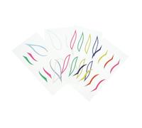 VICASKY Set di 4 adesivi colorati per eyeliner, impermeabili, per feste, adesivi decorativi per trucco, autoadesivi e facili da applicare