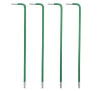 VICASKY Set di 4 chiavi esagonali con estremità a sfera e lunga portata | Chiave esagonale verde da 2,5 mm per manutenzione di biciclette, riparazione di mobili, ideale per l'uso in officina, a