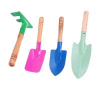 VICASKY Set di 4 Mini Cazzuole di Ferro, Giocattoli da Spiaggia e Attrezzi da Giardino, Pale Piccole Sicure per Mani Infantili, Adatte a Giochi All’aperto e Attività di Colore Casuale