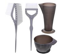 VICASKY Set di 4 pezzi di tintura per capelli leggeri con pennello e misurino, strumento per la tintura dei capelli per uso salone, versatile per i mercati dei capelli