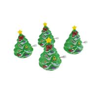 VICASKY Set di 4 sacchetti per albero di Natale per feste di Natale, giocattoli per bambini, giocattolo per bambini, giocattolo per orologi e cartoni animati, giocattolo da movimento ABS Green
