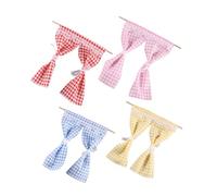 VICASKY Set di 4 tende da finestra in miniatura, decorazione per la casa delle bambole, facili da installare, versatili, per progetti creativi fai da te, durevoli ed eleganti, progettate per case