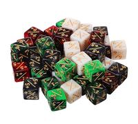 VICASKY Set di 48 cubetti di matematica per mini cubi di matematica dadi da gioco per giochi da tavolo in acrilico