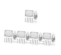 VICASKY Set di 5 supporti per rulli a corde, in metallo, per chitarra, pickup, boccole, accessori per chitarra, presa d'ingresso per chitarra, piastra jack in metallo