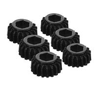 VICASKY Set di 6 attrezzi per chitarra, con foro esagonale, set di attrezzi per la levigatura, accessori per chitarra, tappo regolabile, filo per chitarra, estrattore per chitarra, colore nero