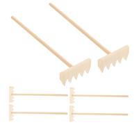 VICASKY Set di 6 rastrelli da giardino per progetti di giardino, durevoli e facili da usare per paesaggi e tavoli di sabbia