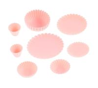 VICASKY Set di 8 giocattoli per casa delle bambole, mini specchi per la casa delle bambole, in miniatura, kit di costruzione, peluche al neon, decorazione per la casa delle bambole, accessori per la