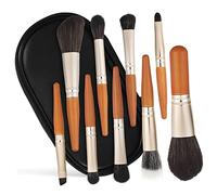 VICASKY Set di 9 pennelli da trucco con sacchetto di conservazione, per trucchi ombreggianti e accattivanti, principianti e professionisti in viaggio