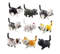 VICASKY Set di 9 personaggi realistici per gatti per decorazione e fotografia o feste