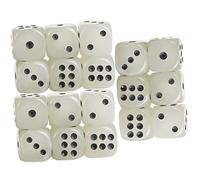 VICASKY Set di dadi da 18 pezzi in acrilico luminoso al buio, dadi a sei lati per giochi di matematica, feste, giochi di carte da tavolo