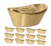VICASKY Set di decorazioni per la casa delle bambole, 20 pezzi, simbolo della ricchezza, ornamenti in miniatura, materiale sicuro, adatto per l'ufficio domestico