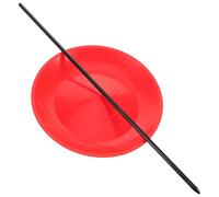 VICASKY Set di Giocoleria con Piatto Rotante in Plastica e Bastone da Giocoleria Piccolo e Spettacoli Circensi Accessorio Portatile per Allenamento e Intrattenimento al Chiuso
