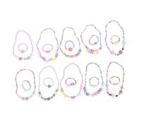VICASKY Set di gioielli per ragazze, 20 pezzi, in acrilico, design floreale, per feste di compleanno, accessorio per bambini, stile casuale