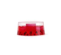 VICASKY Set di manopole rotonde per chitarra set di 4 manopole per il controllo del volume e del suono di alta qualità per l'installazione durevole ed elegante rosso