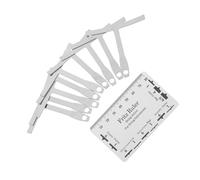 VICASKY Set di riparazione per chitarra, 1 misuratore di corda, 9 misuratori di raggio per chitarra