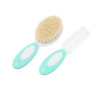 VICASKY Set di Spazzole per La dei Bambini 2 Confezioni Pettine Spazzola per in Lana Naturale Delicata del Cuoio Capelluto per Bambini Piccoli Neonati Ragazzi E Ragazze Rottura Duratura